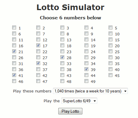 lotto simulator