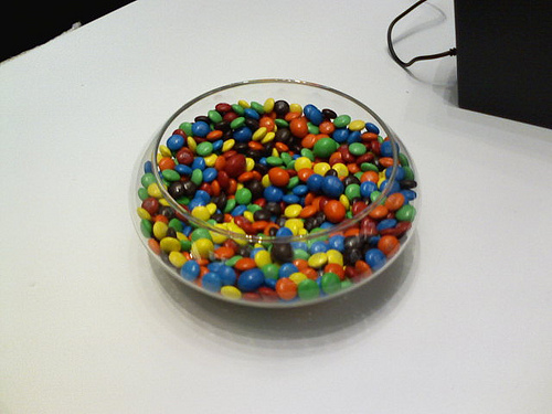 M&Ms bowl