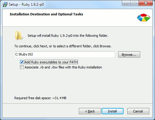 ruby installer