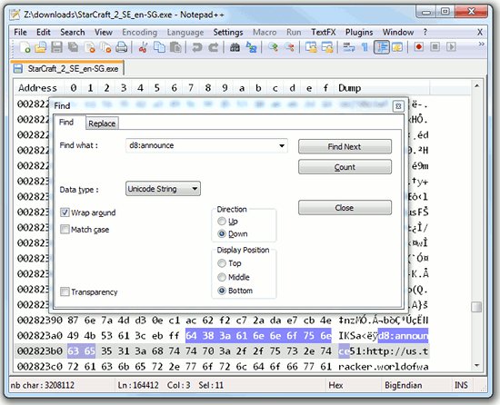 hex editing